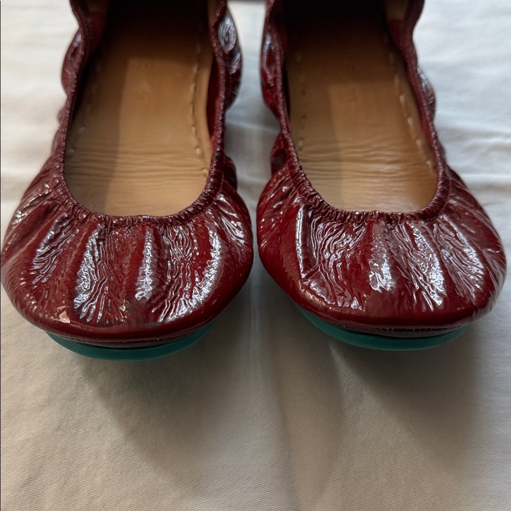 Tieks Maroon Ballet Flats - Picture 3 of 5